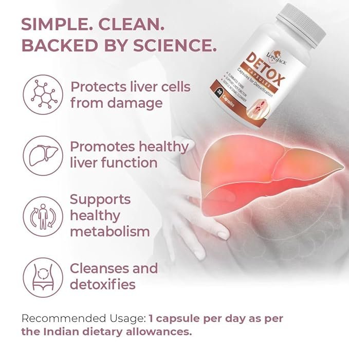 Detox Capsules Herbal Liver Cleanse & Kidney Support Daily Wellness Supplement (30 Capsules) - Image 5