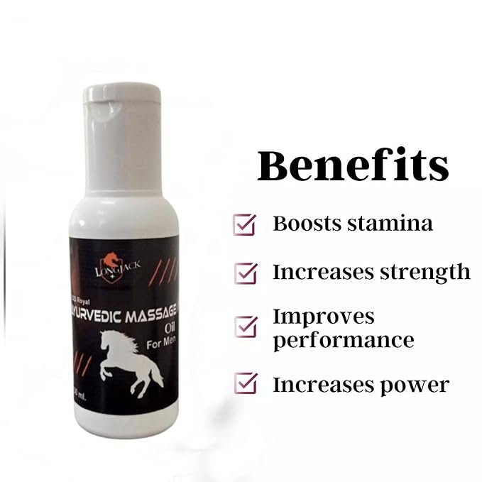 Herbal & Stamina Booster Oil Pure & Original Natural Ayurvedic Massage Oil For Men (50ml) - Image 3
